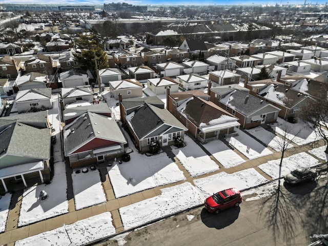 drone / aerial view featuring a residential view