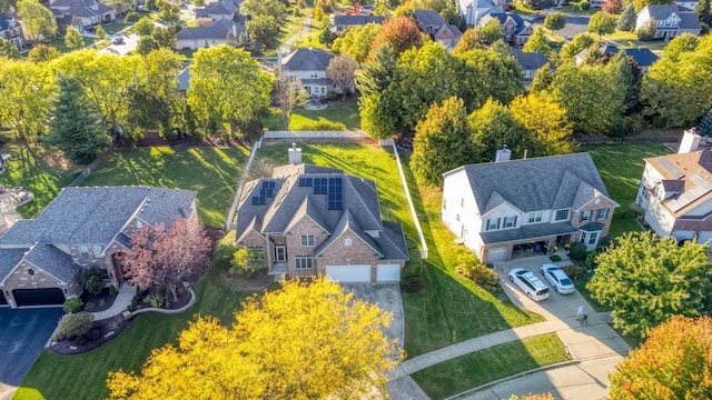 drone / aerial view featuring a residential view