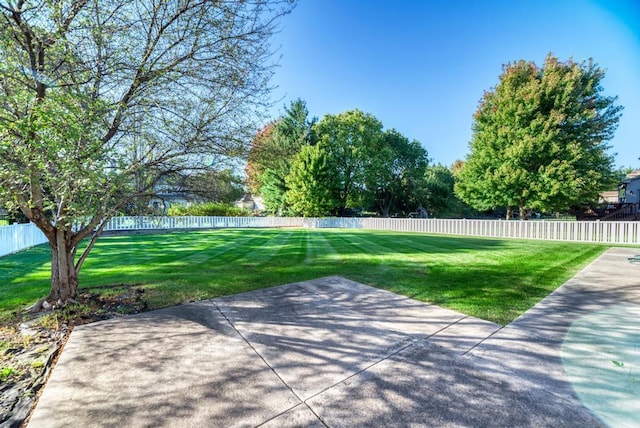 view of patio / terrace with a fenced backyard