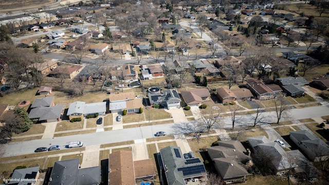 birds eye view of property featuring a residential view