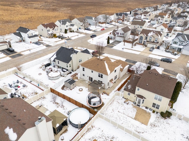 drone / aerial view featuring a residential view