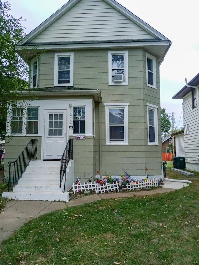 view of front of house featuring entry steps