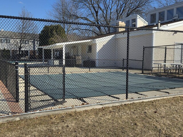 exterior space with fence