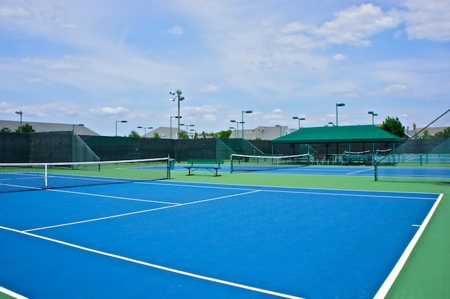 3642 Monarch Cir, Naperville, IL 60564 - view of tennis court featuring fence