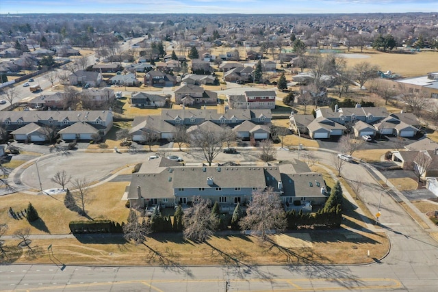 aerial view featuring a residential view