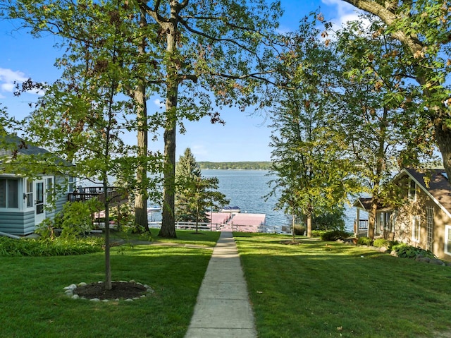 view of water feature