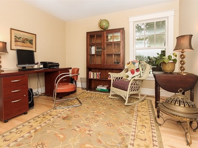 44W906 Berner Rd, Hampshire, IL 60140 - office space featuring light wood-style flooring and baseboards