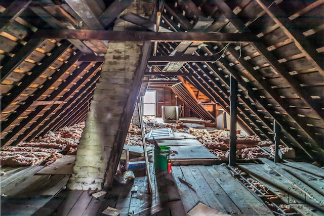 view of attic