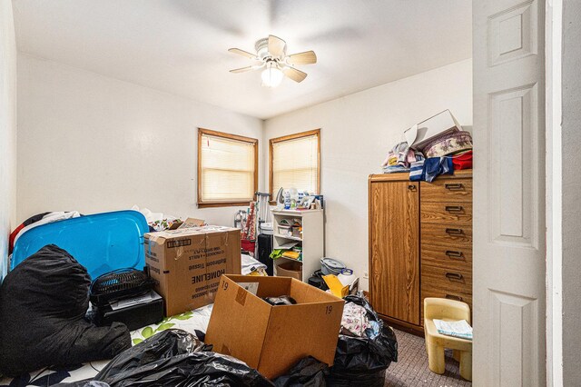 14817 Lexington Ave, Harvey, IL 60426 - storage area featuring ceiling fan