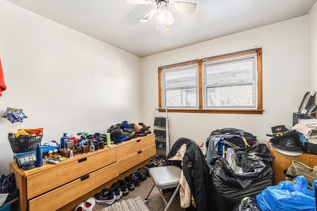 14817 Lexington Ave, Harvey, IL 60426 - bedroom with carpet and ceiling fan