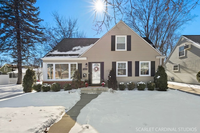 view of front of property with brick siding