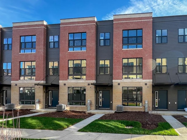 view of front of house featuring central AC unit