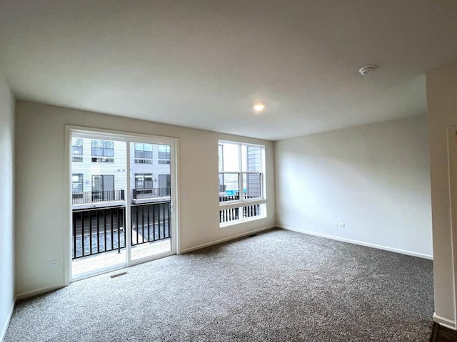 view of carpeted empty room