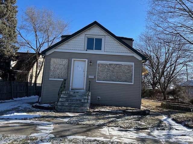 view of front of house