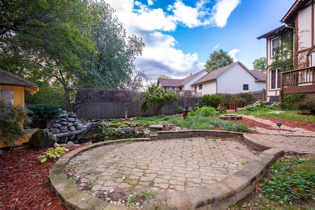 view of yard with a patio