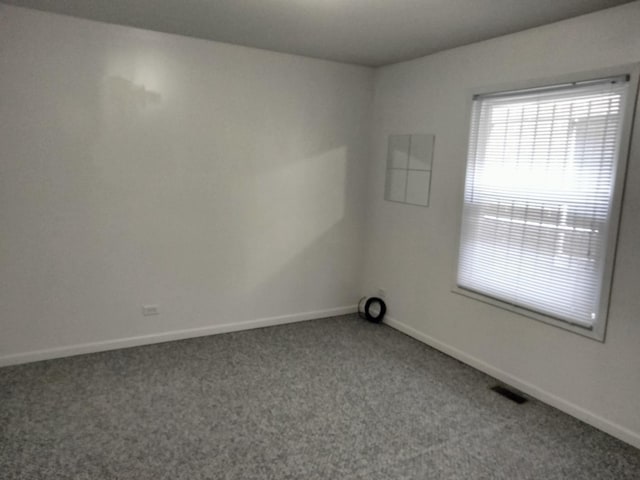 spare room featuring carpet flooring