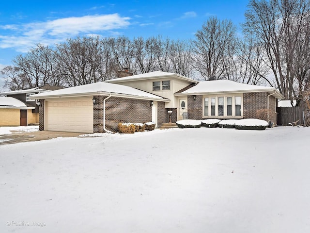 view of front of house featuring a garage