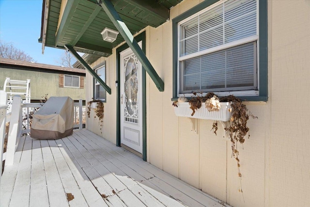 view of wooden terrace