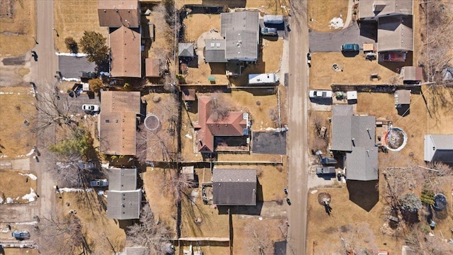 aerial view featuring a residential view