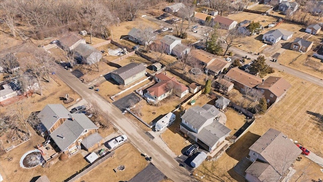 bird's eye view featuring a residential view