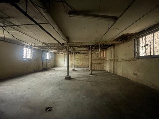 view of basement