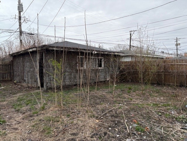 exterior space with fence