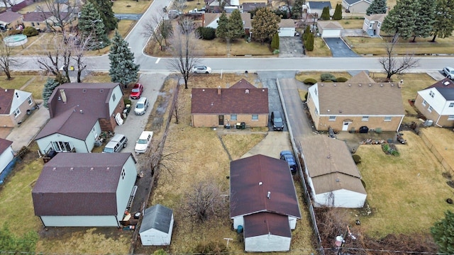 birds eye view of property featuring a residential view