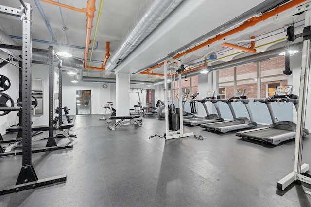 view of exercise room