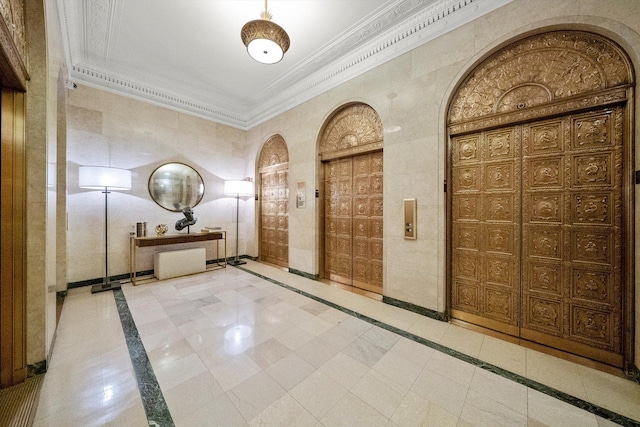 view of community lobby