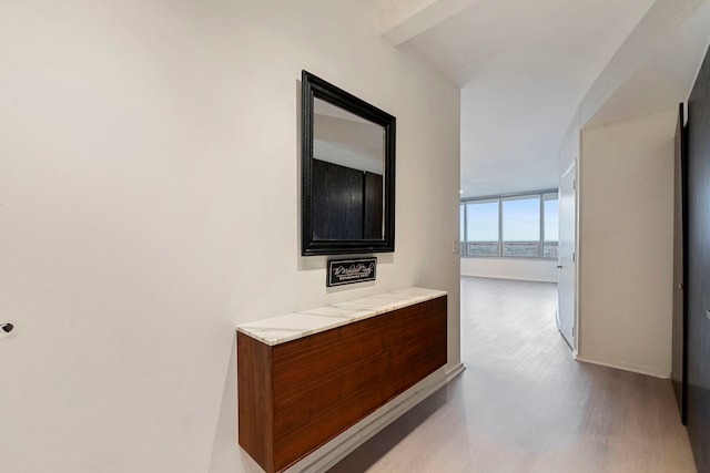 701 S Wells St Unit 3105, Chicago, IL 60607 - corridor featuring wood finished floors and baseboards