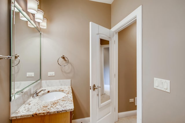 bathroom with vanity