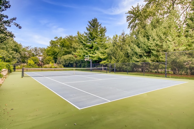 view of tennis court