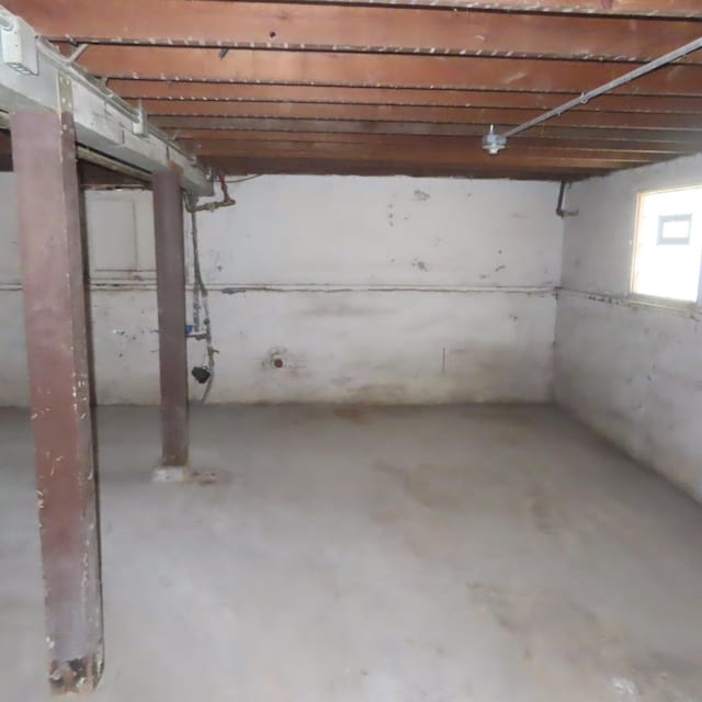 view of basement