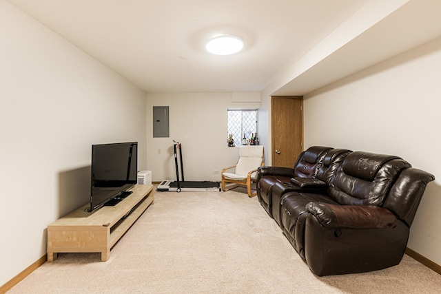 7914 S Garfield Ave, Burr Ridge, IL 60527 - living area featuring electric panel and carpet floors