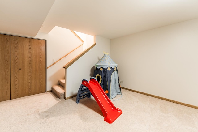 7914 S Garfield Ave, Burr Ridge, IL 60527 - rec room with carpet flooring
