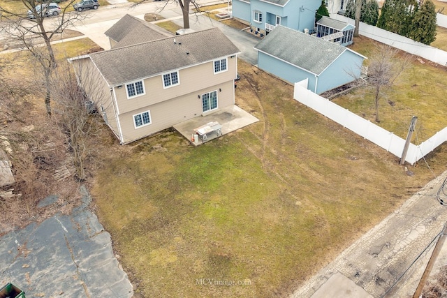 birds eye view of property