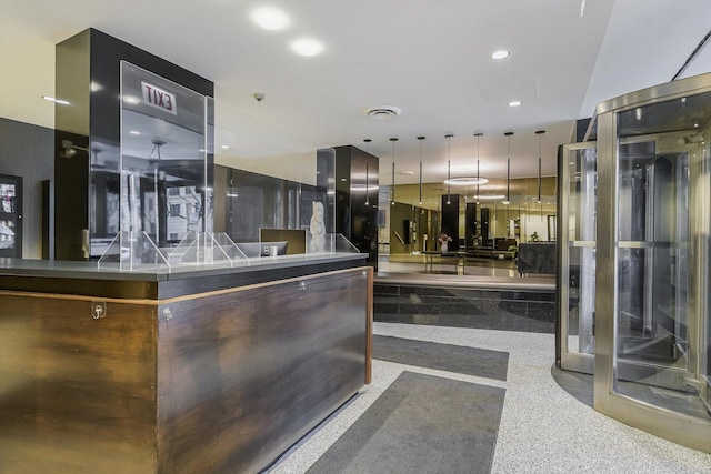 reception area with visible vents