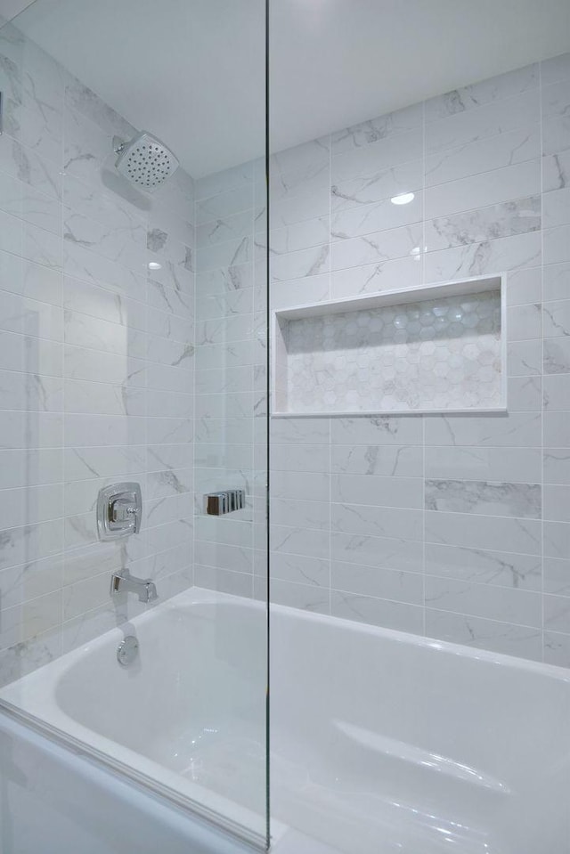 full bath featuring shower / bathtub combination