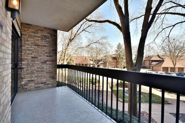 balcony featuring a residential view