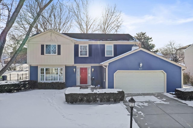 view of front of house featuring a garage