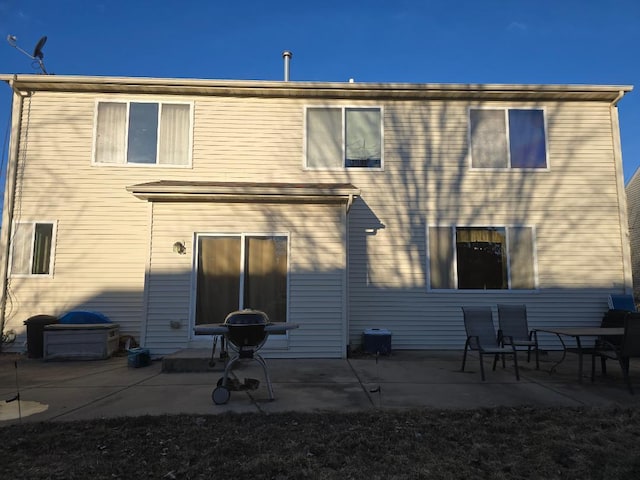 rear view of house with a patio area