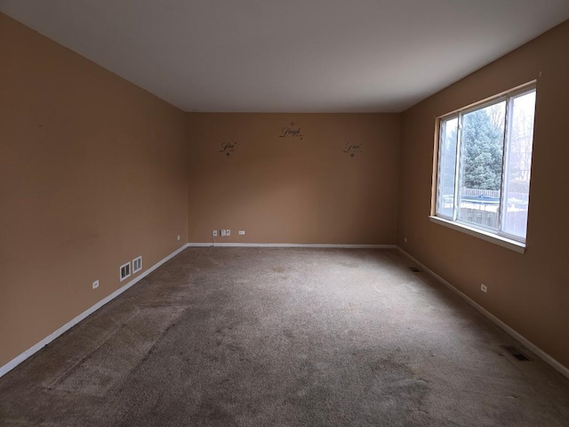 view of carpeted empty room