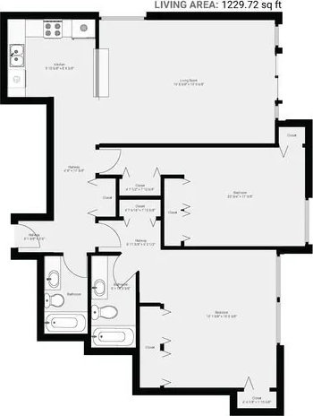 200 N Dearborn St Unit 3402, Chicago, IL 60601 - view of room layout