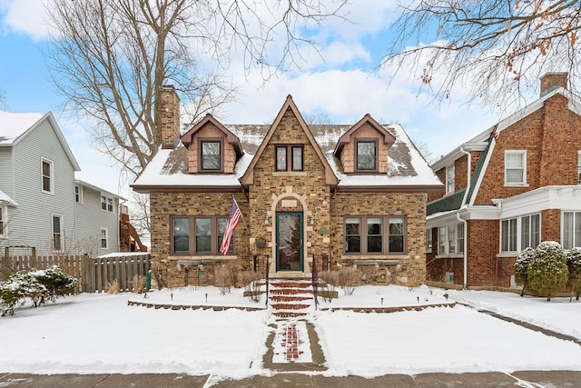 view of english style home