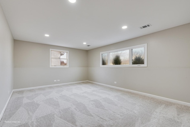 view of carpeted empty room