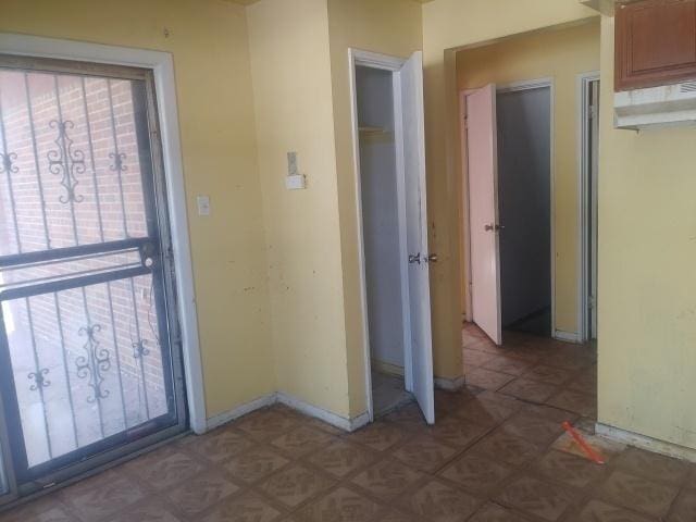 interior space with baseboards