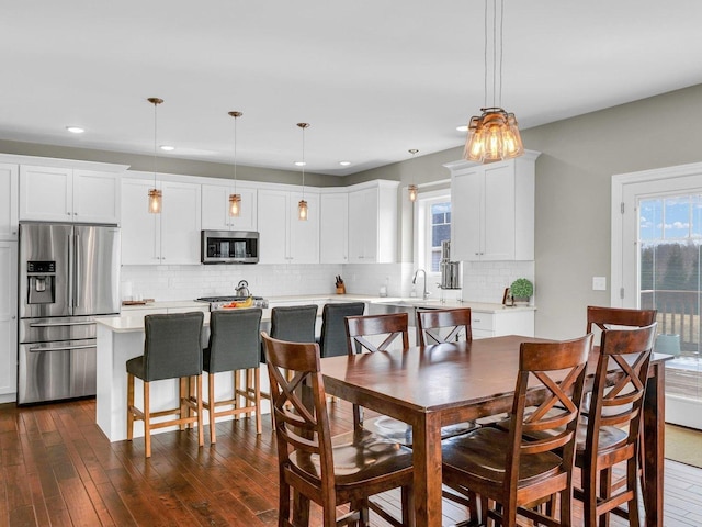 5 Fieldcrest Dr, Monticello, IL 61856 - dining area featuring recessed lighting, healthy amount of natural light, and dark wood-type flooring