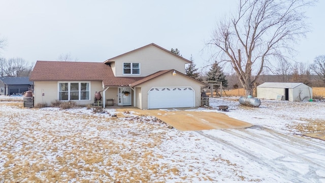 view of front of home featuring a garage and concrete driveway