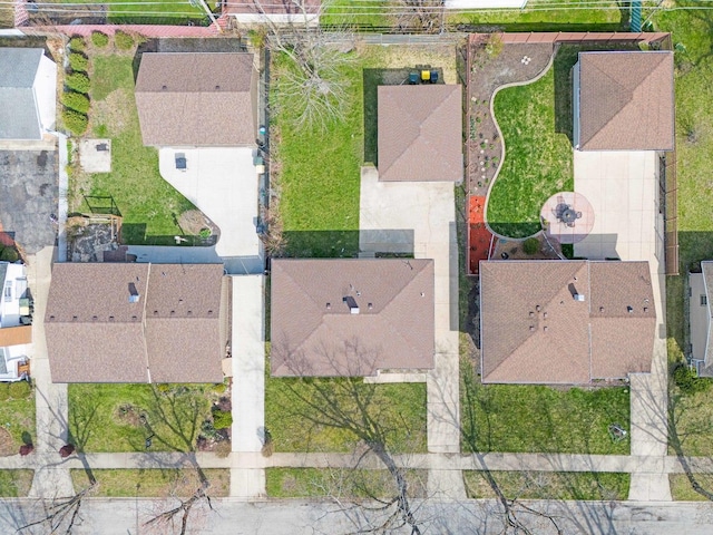 drone / aerial view featuring a residential view