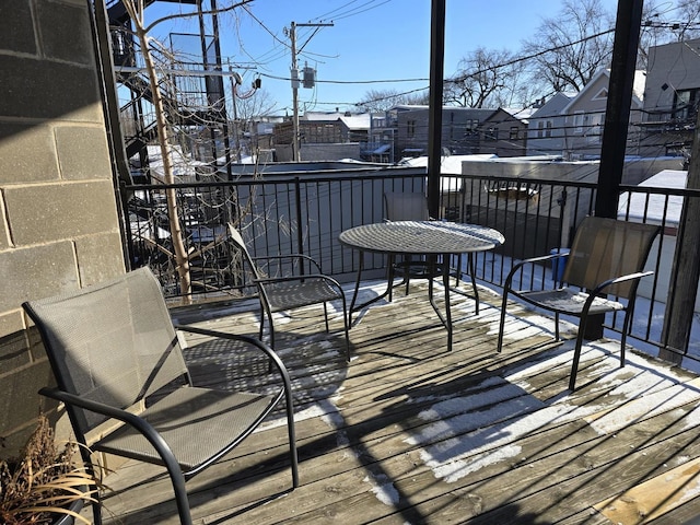 2147 W Belmont Ave, Chicago, IL 60618 - view of wooden terrace